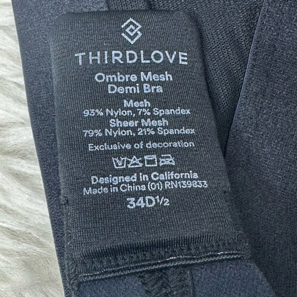 ThirdLove Ombre Mesh Demi Bra Size 34D1/2 - Picture 7 of 7